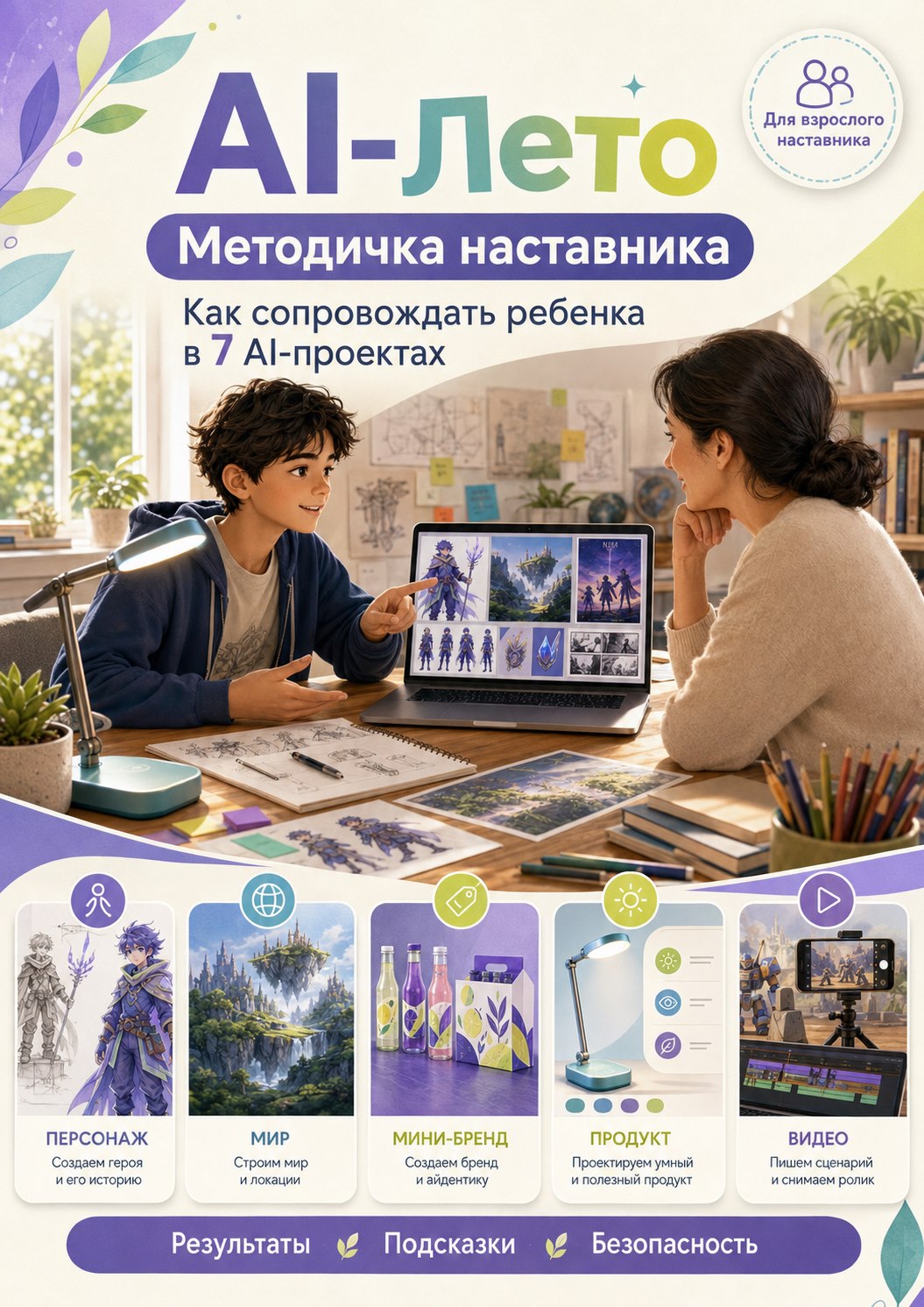 Обложка методички наставника AI-Лето